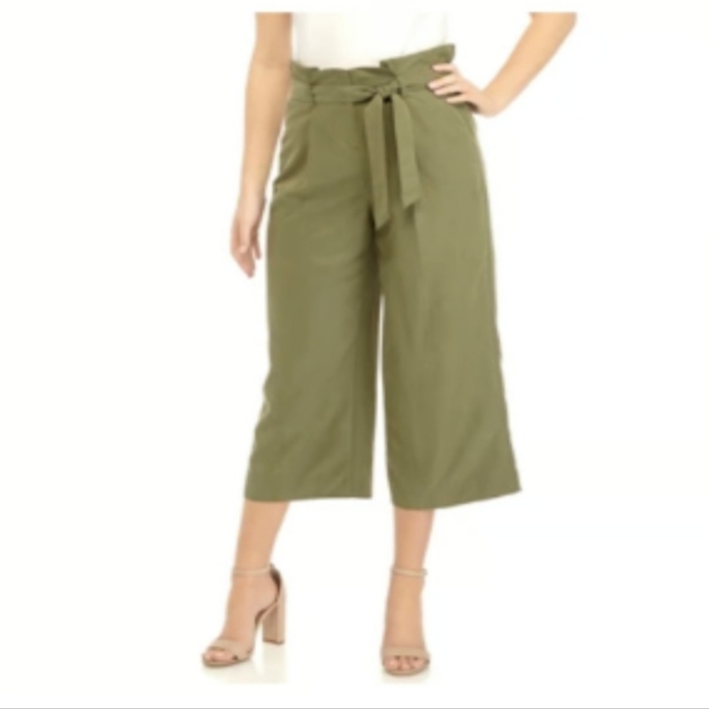 The Limited Women's Wide Leg pants  Size 4 wide legs, elastic waist and bow